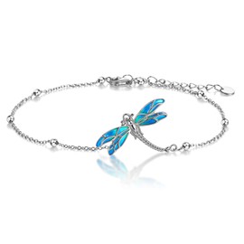 Dragonfly Bracelet, 925 Silver, Hypoallergenic, Dragonfly Bracelet, Women's, Accessories, Goods, Sterling Silver , No Gemstone