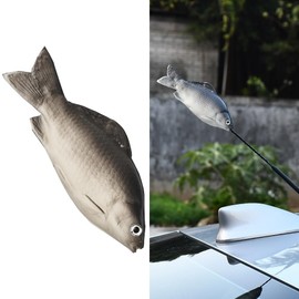 XIMINZ Adorable Little Fish Car Antenna Topper Ball Decor, Funny Exterior Decoration for Car Roof, Unique Automotive Accessory, Easy Install for All Vehicles