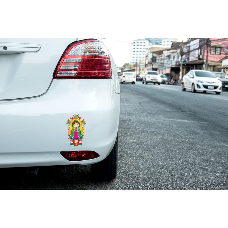 Virgen de Guadalupe Cartoon Virgin Mary Sticker Decal Sticker