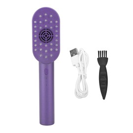 Electric Scalp Massage Brush Frequency Vibration Reduce Dandruff Promote Growth Hair Scalp Massage Comb Purple