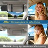 Veharvim Sun Visor Extender for Car (Polarized, UV400, PC Lens,