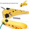 Coaxial Cable Stripper Multi-Purpose Wire Stripper Adjustable Wire Stripping Tool