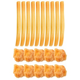 GANAZONO 20pcs Artificial Chicken Nuggets Fake Fried Chicken Model Fake French Fries Strip for Kitchen Decor Food Model Market Display Props