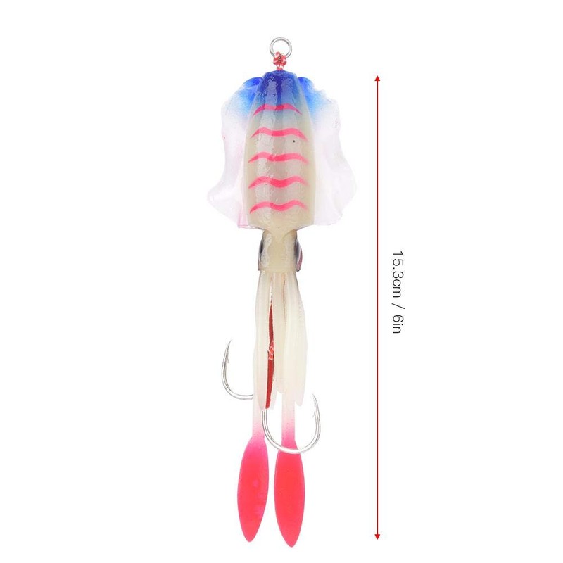 Jarchii 3D Eyes Squid Fishing Lures 6" / 60g (Pack