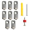 Runseaway 12PCS J-Shape Wall Mount Hooks, Stainless Steel J Hook,
