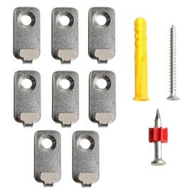 Runseaway 12PCS J-Shape Wall Mount Hooks, Stainless Steel J Hook, Heavy Duty Single Hole Hanger, Mini J Hook for Hanging Mirror Picture Frames, T-Head