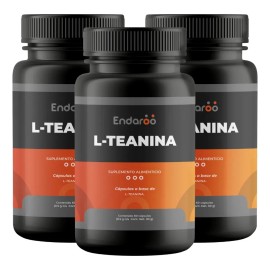 Teanina 180 Cápsulas Calma Mental Y Concentración Pack Sabor Sin Sabor