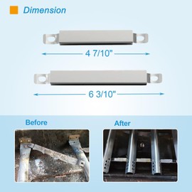 BBQration Universal Adjustable Crossover Tubes for Charbroil 463347519, 463275717, 463373319, for Kenmore 146.10016510, Crossover Tubes for Charbroil Grill Replacement Parts