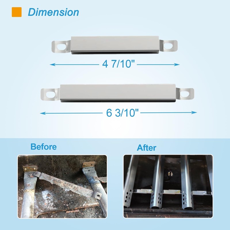 BBQration Universal Adjustable Crossover Tubes for Charbroil 463347519, 463275717, 463373319,