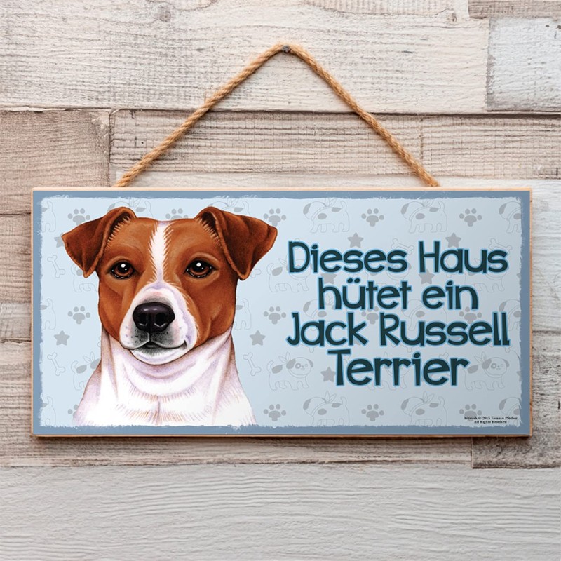 power gift Jack Russell Terrier Pet Sign with Saying and