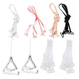 10 Pairs Clear Bra Straps, Invisible Superfine Bra Strap Holder, Adjustable Bra Shoulder Strap, Non-Slip Bra Strap for Women Girls