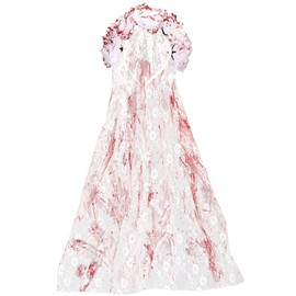 WIDMANN ? Bloody Bride Veil Headpiece with Flowers Womens, vd-wdm19321, One Size
