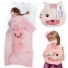 HOME DECO KIDS, TX9404, Convertible Cat Model Blanket for Children,