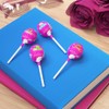 BUBBLE YUM Assorted Flavored Bubble Gum Filled Lollipops, Candy Bag,