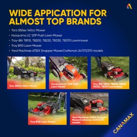 Canamax 799584 592361 Carburetor - Compatible with BS 09P600 series, 550EX 625EX 675EX 725EXI 140cc Engines LC121P Troy-Bilt TB110 TB200 B110 Lawn Mower - Replaces 594058 594057 594529