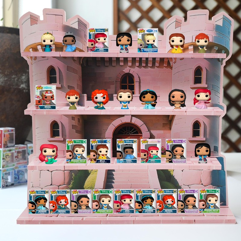 AUFGELD Display Shelf Compatible with Funko Bitty, Organizing Racks for
