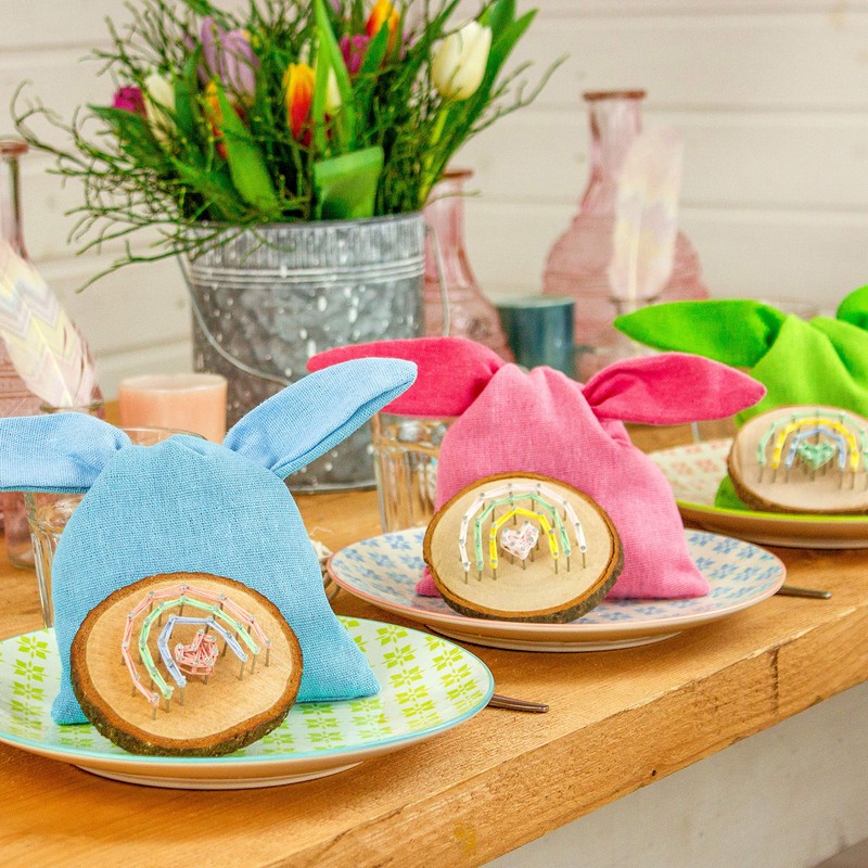 Jute and Velvet Bag with Ears, Alternative Easter Nest in