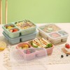 Poemtian 4 Pack Bento Lunch Box Set, Meal Prep Container,