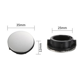 Lansonee 2 Pack Sink Hole Covers for Kitchen Faucet - Stainless Steel Tap Hole Plug, 35mm Single Hole Sink Cover Plate