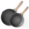 JEETEE Nonstick Frying Pans Set, Skillets Set 2 Pcs, 8"