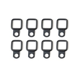 Pack of 8 D Construction Ring Lashing Eyelets, Heavy Duty Lashing Eyelets for Trailers, D-Ring Lashing Eyelets with Load 200 kg, Stainless Steel Trailer Accessories for Load Securing Trucks, Boats,