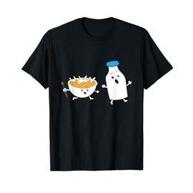 Cereal Chasing Milk Cornflakes Breakfast Cereal T-Shirt