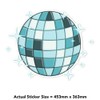 Extra Large 460mm 'Sparkling Disco Ball' Permanent Sticker Decal for
