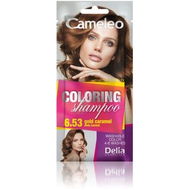 Cameleo - Coloring Shampoo - Gold Caramel - Quick and Easy Color Refreshing - Washable Coloring - Tone In Tone - 40ml