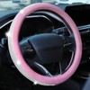 HAOKAY Premium Car Pink Bling Steering Wheel Cover for Women