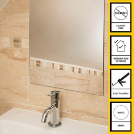 Everbuild EVBCLEARFIX3 Clear Fix Hybrid Polymer Adhesive C3 300 ml, 290ml