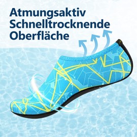 Jackshibo men’s and women's, unisex barefoot water skin shoes, aqua shoes, beach shoes, swim, surf and Yoga shoes Size: Erwachsene X-Large=250-265MM