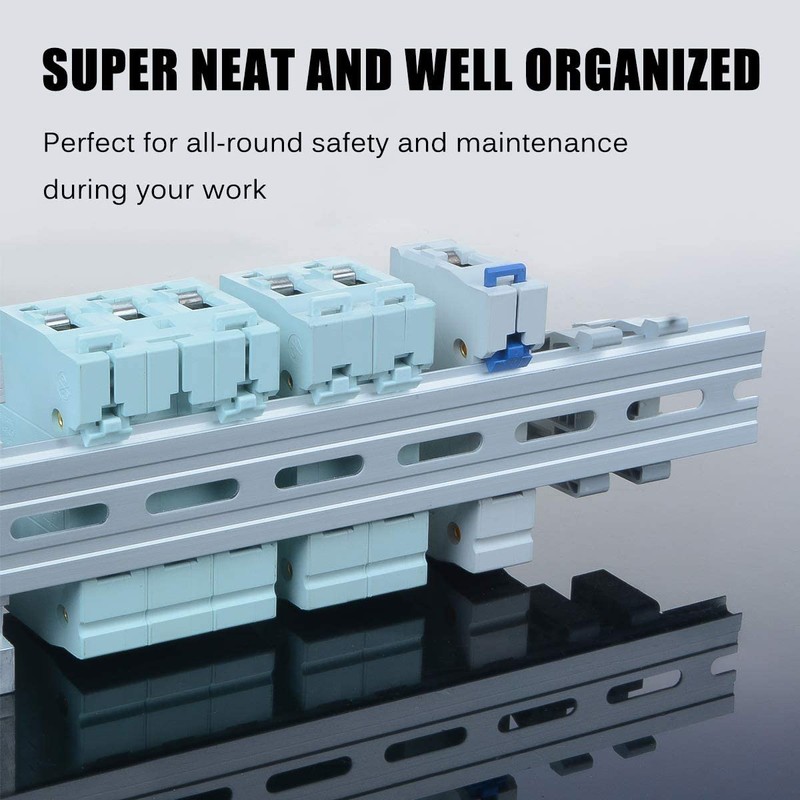 Greluma 3 Pcs 30cm DIN Rail Aluminium DIN Rail for