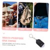 KONTONTY Keychain Alarm Outdoor Personal Purse Mini Alarm Flashlight LED