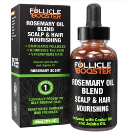 Rosemary Oil for Hair Growth - 3 pack Natural and Pure Hair Oil with Mint, Castor, Jojoba, Grapeseed and Biotin - Strengthens Hair Follicles, Nourishes Scalp - Hair Growth Oil for Adults and Teens