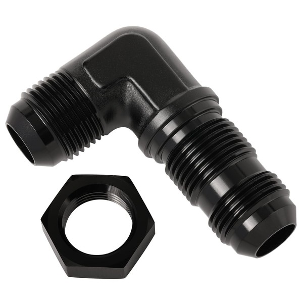 Podavelle 10AN Male Flare 90 Degree Bulkhead Fitting Adapter with