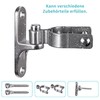 304 Stainless Steel Gate Hinges, Heavy Duty 2 Pack Wall