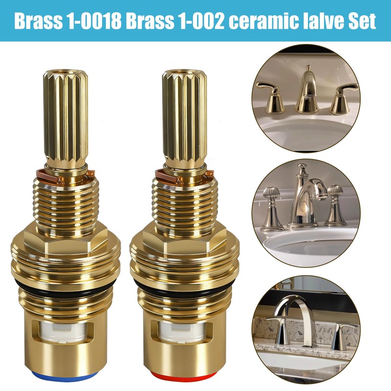 Brass 1-001 & Brass 1-002 Ceramic Valve Set - Compatible