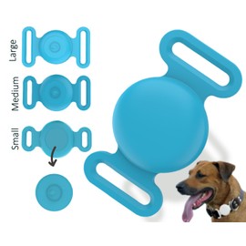 Panjal AirTag Hülle für Hundehalsband | Anti-Verlust, wasserdichte, leichte und langlebige AirTag-Abdeckung | Passend für Hunde-, Katzen- und Welpenhalsbänder, Rucksack- und Schultaschengurte (klein)