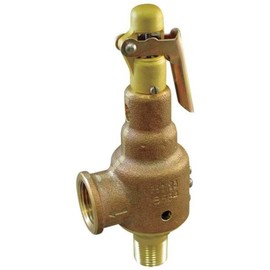 Apollo Valve 13-202 Series Bronze Safety Relief Valve, ASME Steam, 10 psi Set Pressure, 1" NPT Male x Female