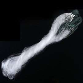 Completed Fishing Net,1m x 20m 3 Fingers Fishing Net with Float - Fish Trap Monofilament Small Mesh - Great Fishing Gear Gift for Anglers (White)