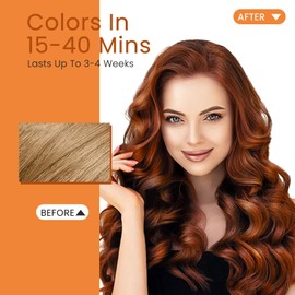 Fedulili Hair Dye Shampoo 3 In 1, Cherry Brown Hair Color Treated Shampoo Para Canas, Semi-Permanent 15 Minutes, Home Use for Men & Women Parent, 500ml