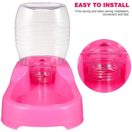 iplusmile Gravity Water Bowl 17Oz Automatic Pet Water Dispenser for Dogs and Cats Non-Spill Large Capacity Drinking Bowl for Medium and Large Pets Smooth Surface Easy to Clean