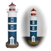 K KILIPES Wood Lighthouse Beach Decorations for Home, Battery Powered
