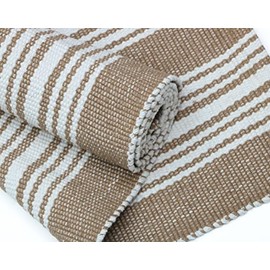 Alfombra de yoga tejida a mano 100% algodón, hecha a mano, hecha en la India, para ejercicio de piso de gimnasio, diseño sólido, corredor para recámar