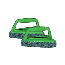Scotch-Brite Fibre Bathroom Scrubber Brush (Green, Pack of 2)