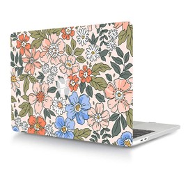 Hard Case Compatible with MacBook Air 11 inch Model A1465 & A1370,Plastic Laptop Hard Case Protective Cover with Keyboard Cover Skin for MacBook Air 11.6 inch - Colored Flower 2