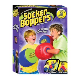 Socker Boppers Inflatable Boxing Pillows - One Pair Boppers – colors will vary, Box and Bop, Durable Vinyl, Active Outlet That Aids in Agility, Balance and Coordination, Safe Fun Indoor or Out