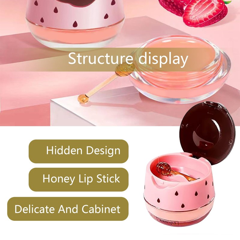 XdealCozyxc 3PCS Honey Balm Uk Lip, Bee Honeybalm for 24h