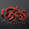 G-PLUS Silicone Radiator Coolant Hose Kit Clamps Compatible With 1999-2006