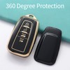 Hoespen for Toyota Key Fob Cover with Keychain Premium TPU